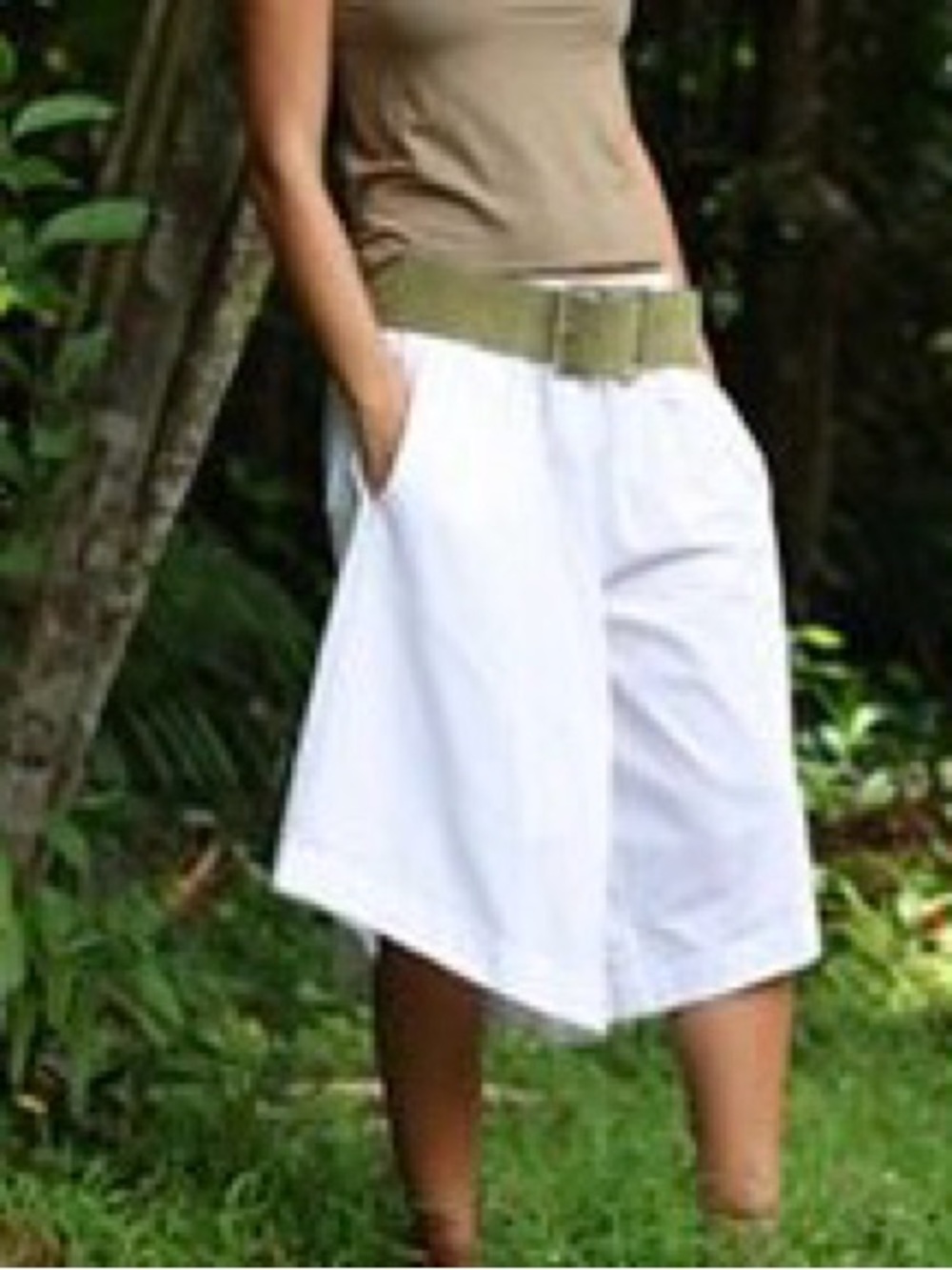 White Women's Casual Wide-Leg Shorts Free People